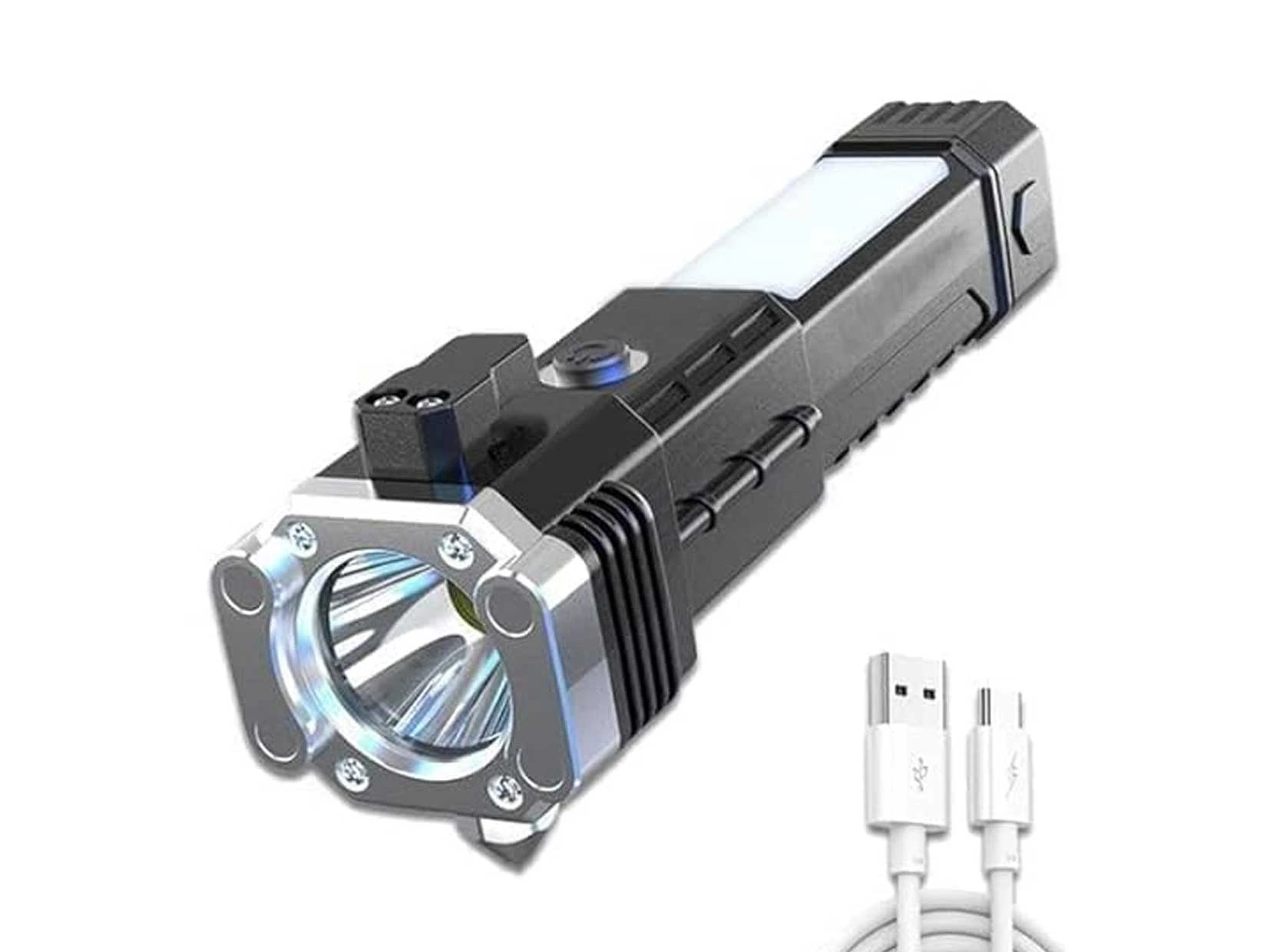چراغ قوه دستی مدل 8 کاره led torch 1 چراغ قوه دستی مدل 8 کاره led torch