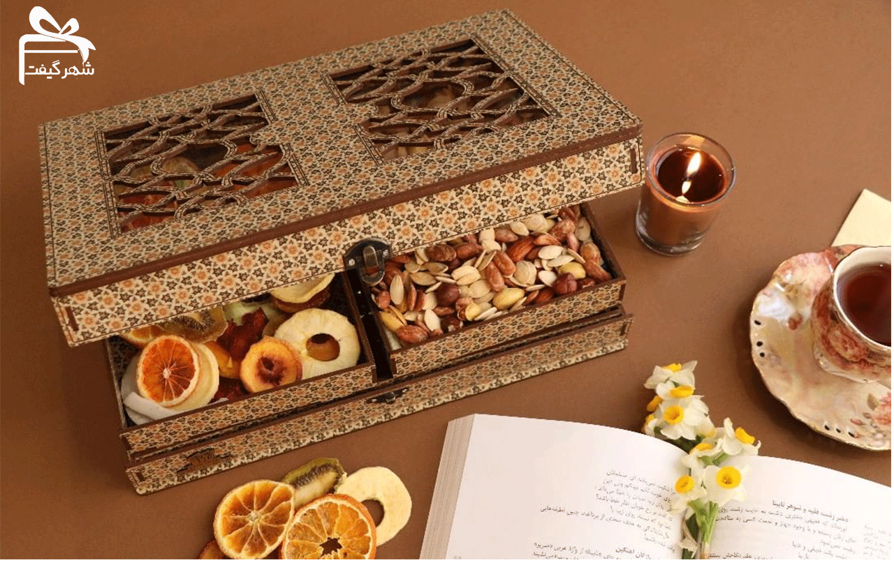 پذیرایی چوبی طرح میوه