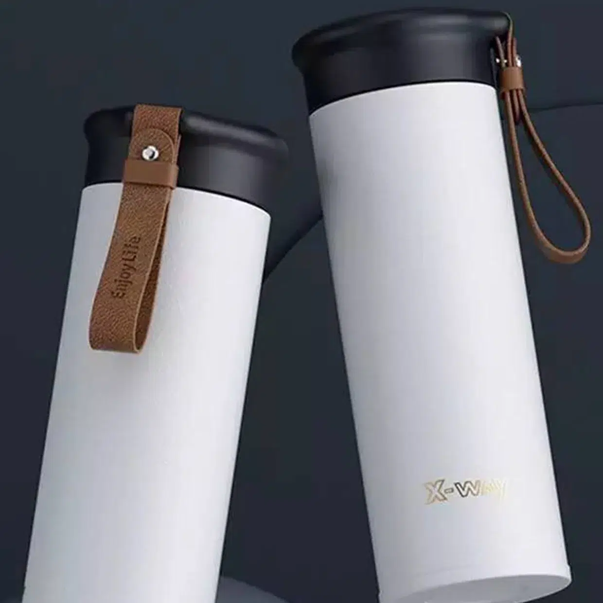 فلاسک x-way بنددار چرمی