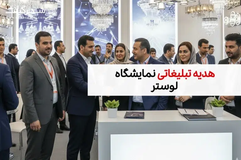 راهنمای جامع انتخاب هدایای تبلیغاتی برای نمایشگاه لوستر و روشنایی ۱۴۰۴