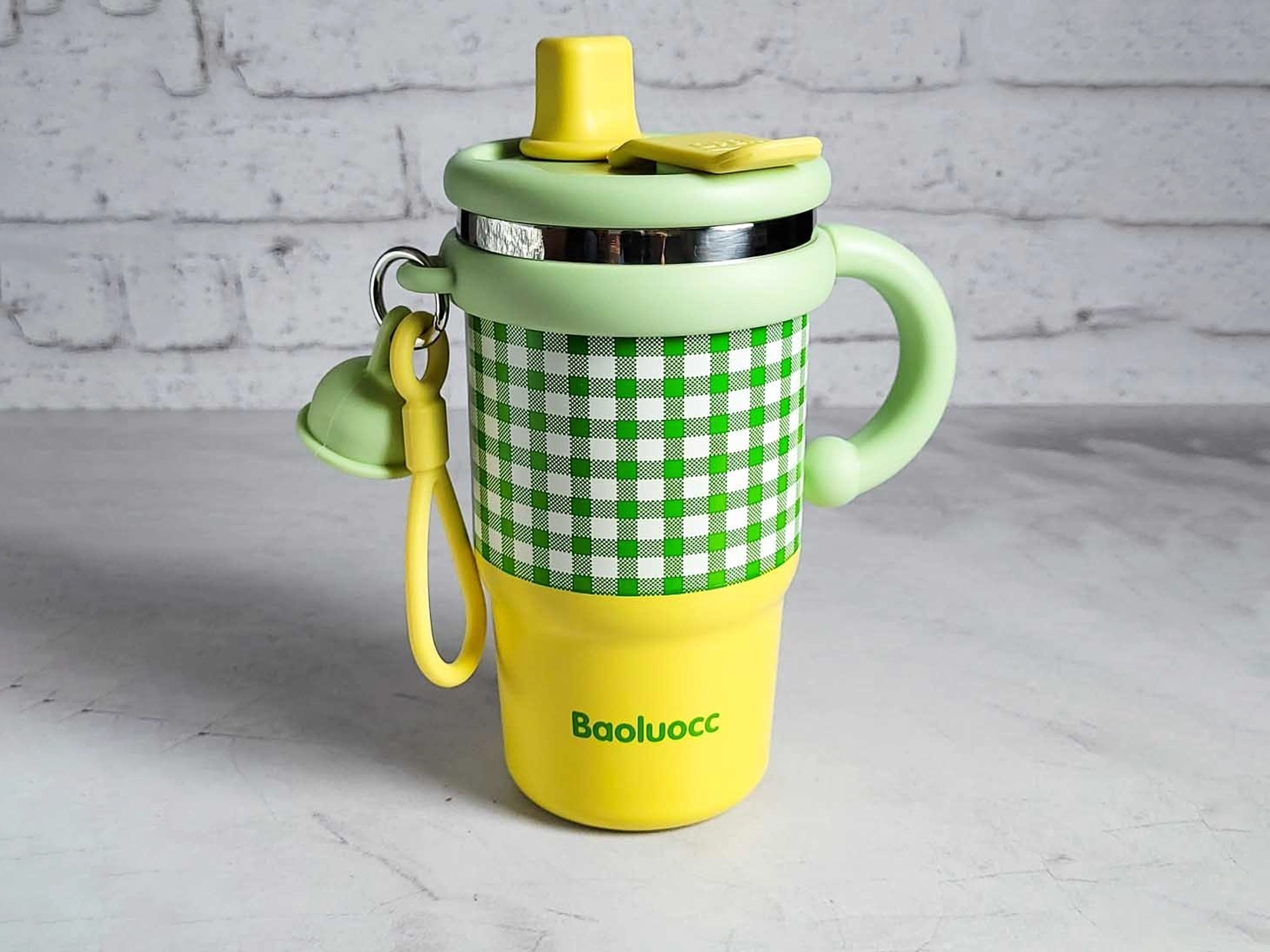 تراول ماگ تامبلر طرح شطرنجی Baoluocc